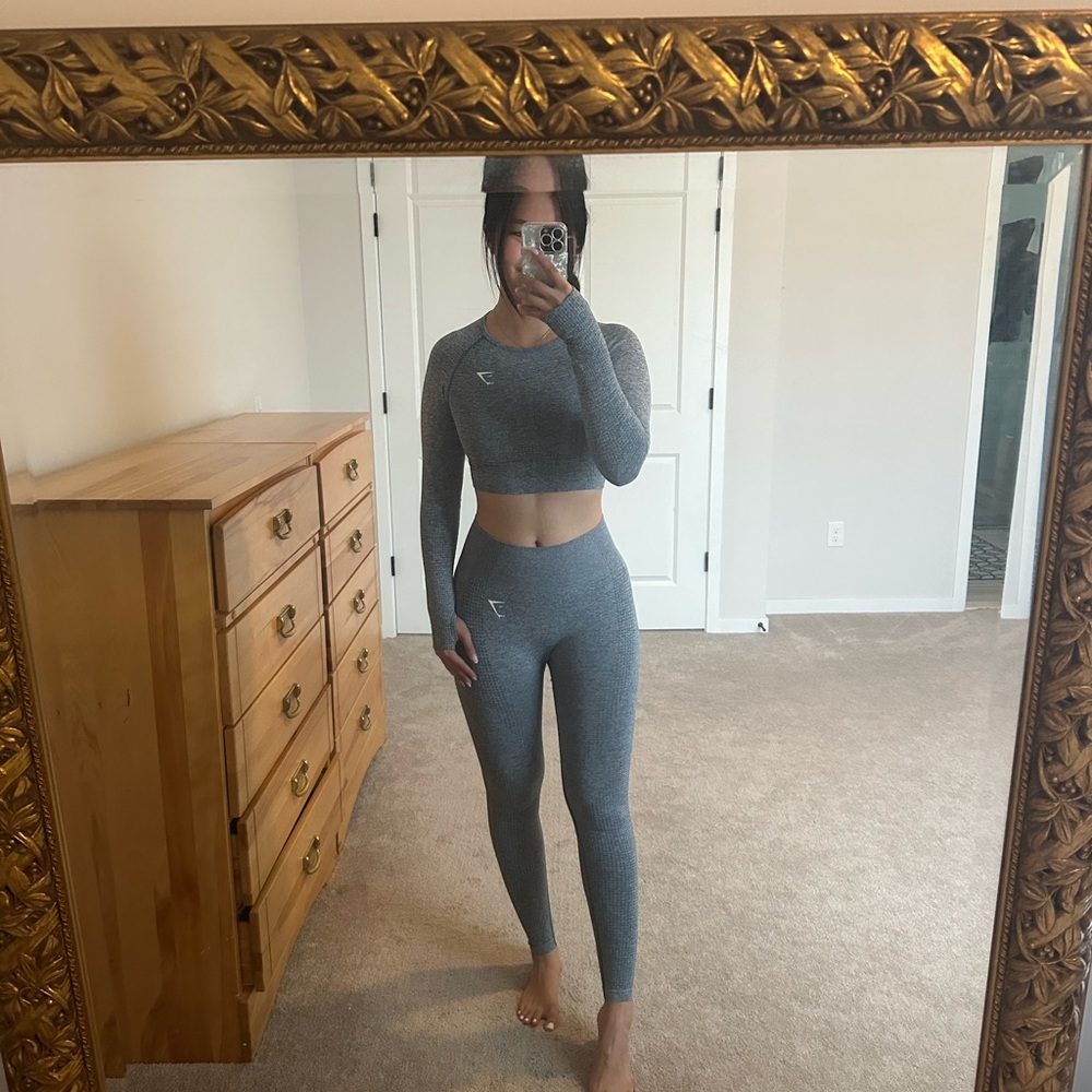 Gymshark Blue Grey Workout Set